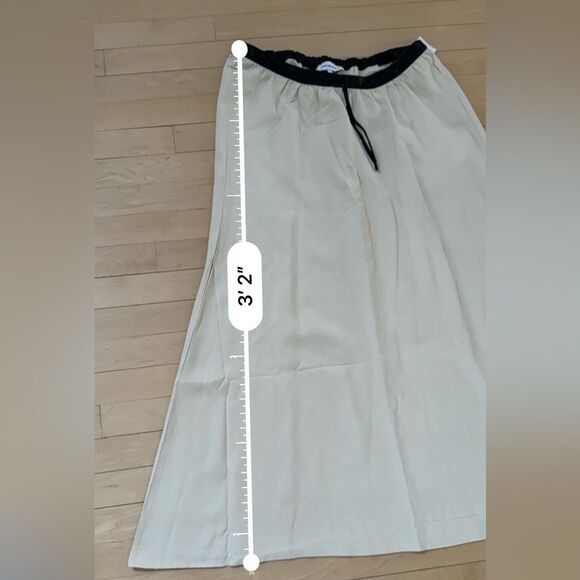 WeWoreWhat Bow Maxi Skirt in Wood Ash & Black S NWOT - Picture 6 of 12